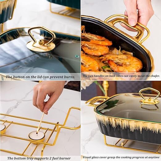 Ceramics Chafing Dish Buffet Set
