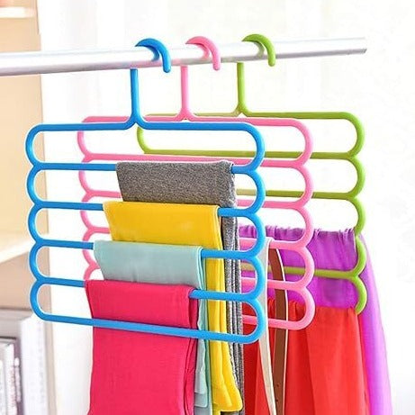 5 layers Non-slip Multi Functional Clothes Hangers 4 Pcs