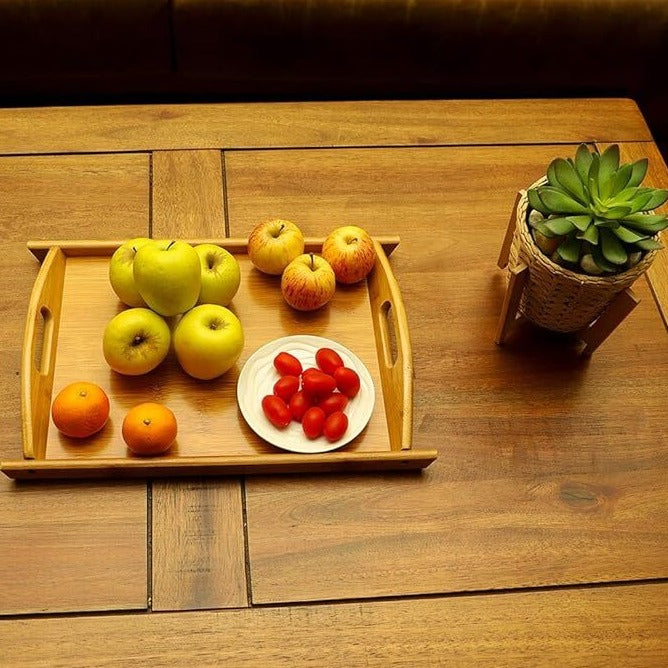 3 Piece Bamboo Serving Trays/Platters/Breakfast Trays