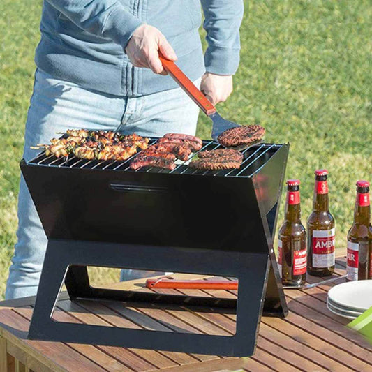 X Type Foldable Portable Barbecue Grill