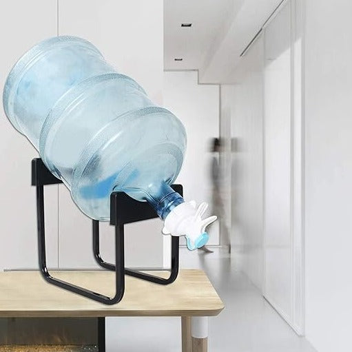 20 Liter Water Bottle Jar Dispenser Stand Rack Stand with Hand Press Faucet (Bottle not Included)