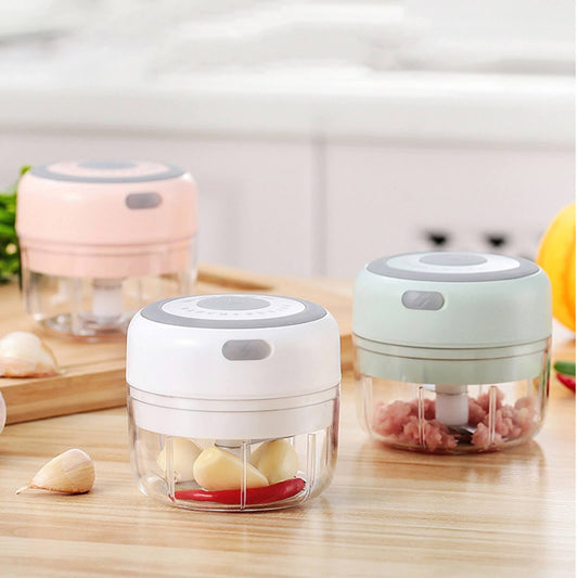Electric Portable Mini Chopper/Cutter Garlic Press
